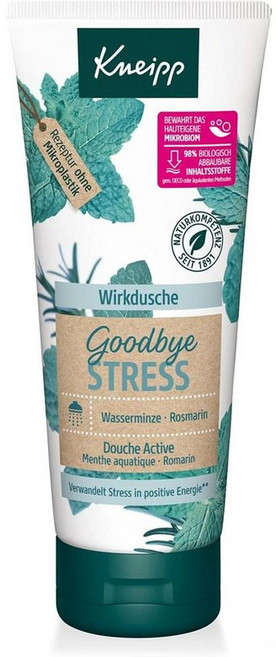 Kneipp 크나이프 이펙티브 샤워 굿바이 모이스처라이징 샤워 젤+에센셜 오일, 4개, 200ml