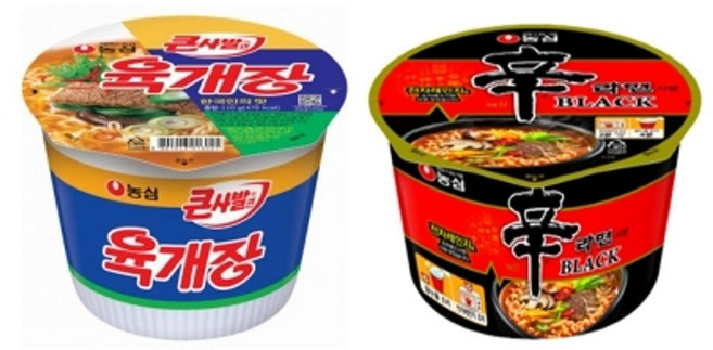 농심 신라면 큰사발x6컵+신라면블랙 큰사발x6컵 sis*599yR, 12개