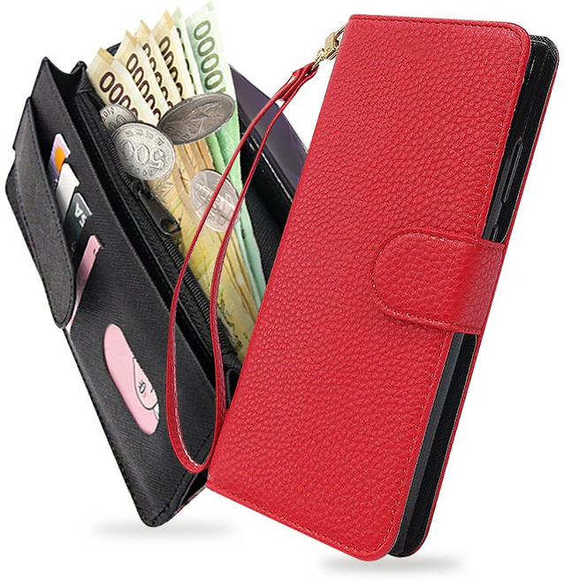 루이갈레내부지퍼 손목줄제공 완벽한지갑형케이스 핸드폰케이스 갤럭시폰케이스 아이폰케이스 LG케이스 01