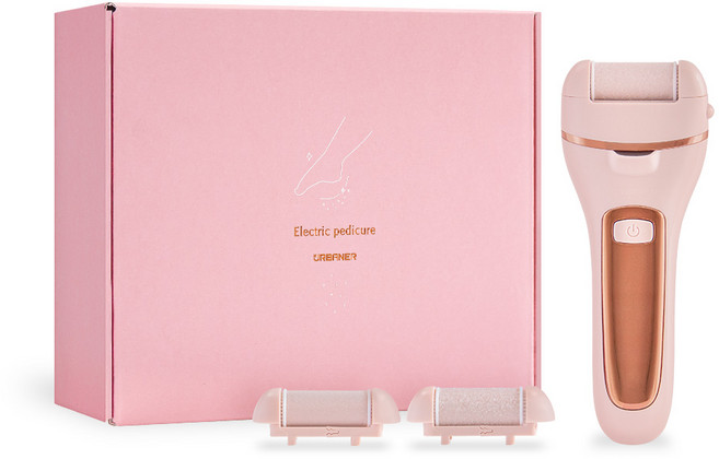 URBANER MB-053 奧本水洗電動磨腳皮機 輕鬆去除腳底死皮 重現柔嫩雙足, 粉色