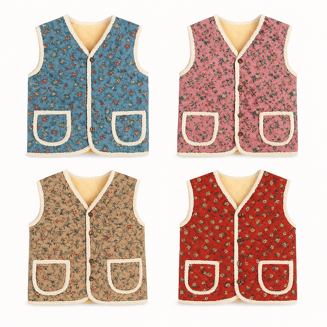 그로우핸즈 따시한 촌캉스 할머니 조끼 1+1