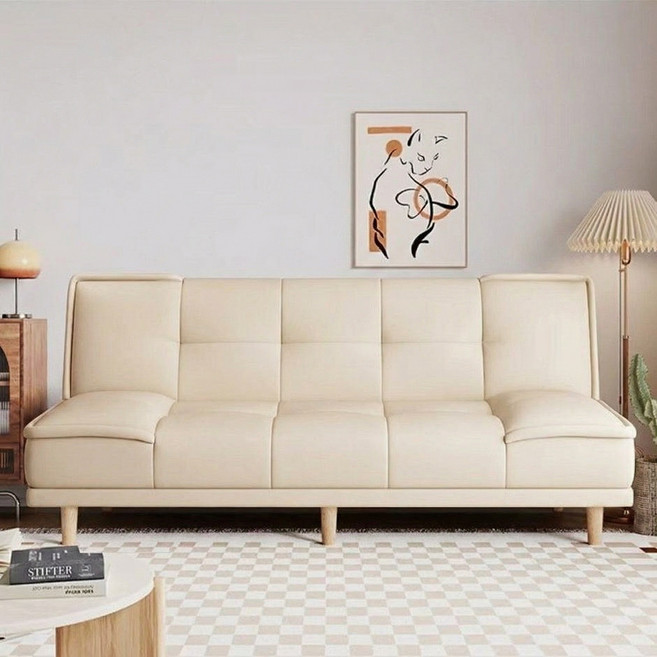 엘티제이 편안한 2인용 소파침대 접이식 3인용 소파베드 L006, 아이보리