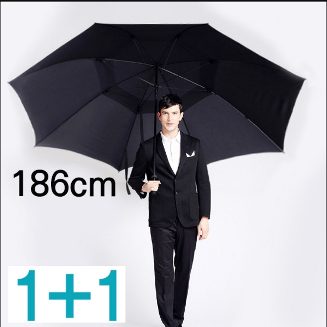 당일발송 1 + 1 초대형 186cm 이중천 자동 골프우산 초대형우산 의전용우산 대형양산 자체제작