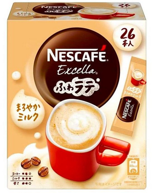 일본 네슬레 네스카페 엑셀라 밀크커피 믹스 26P, 26개입, 1개, 네슬레 네스카페 엑셀라_밀크커피 26P