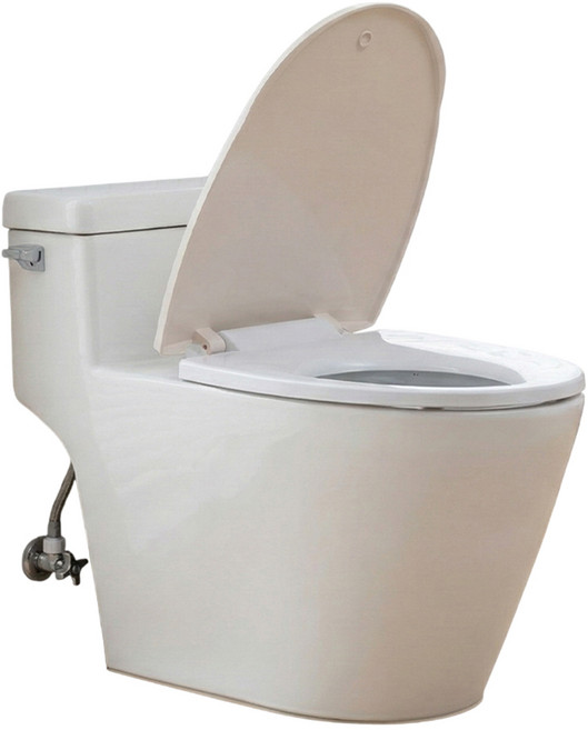 LVAI 무소음 성인 변기 커버, 1개, 화이트