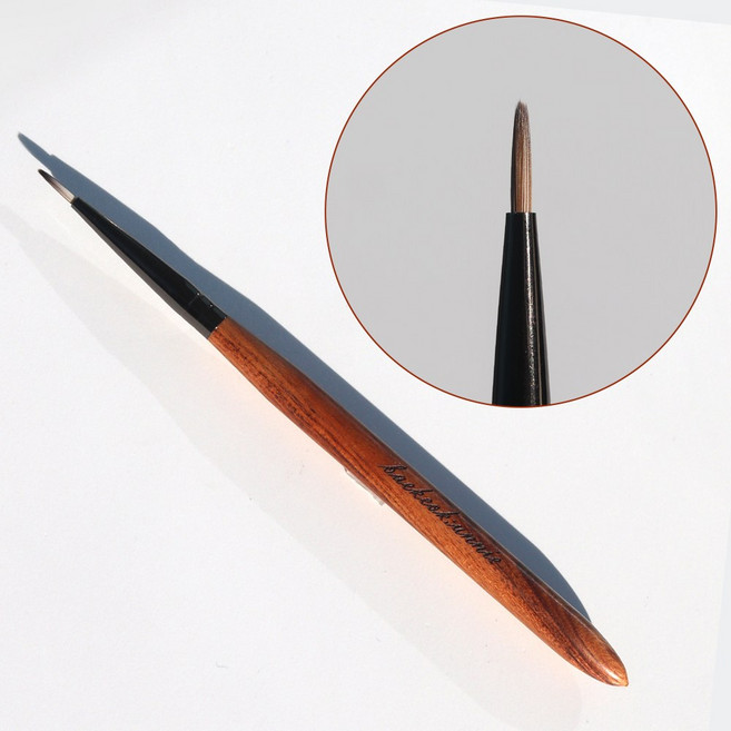 백억언니 우드 100BRUSH 네일 브러쉬, 1개, 아트브러쉬