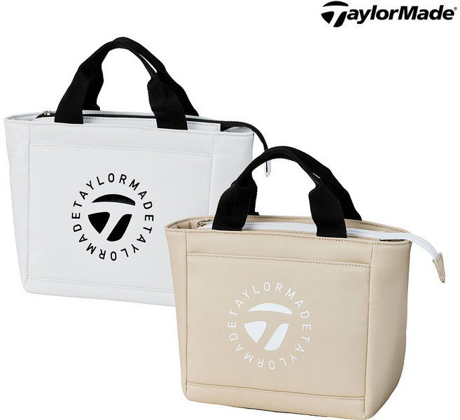 [테일러메이드코리아정품] 서클 로고 라운드 토트백 UN751, 화이트