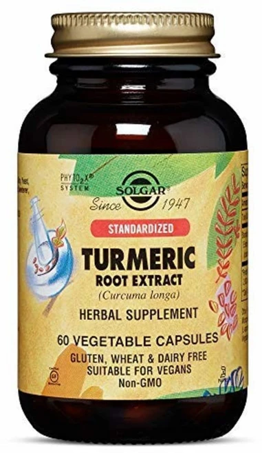Solgar Standardized Turmeric Root Extract 솔가 터메릭 강황 뿌리 추출물 60정 2팩 - 쿠팡