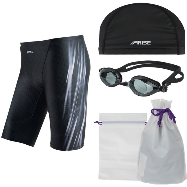 어라이즈 남성용 5부 실내 수영복 세트 ASIM436GCP