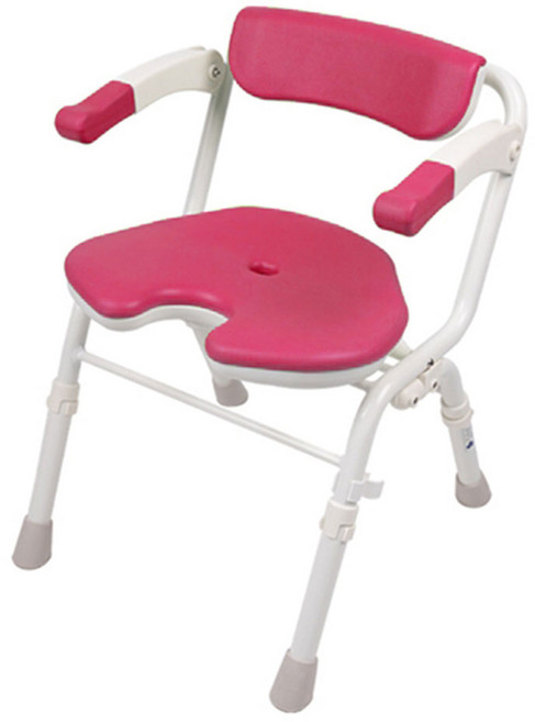 [그레이몰] 복지용구 접이식 노인 환자용 목욕의자 ASC 502, 핑크, 1개, 본인부담률 6% x 분홍색