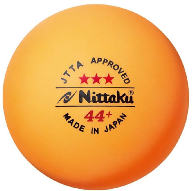 니타쿠(Nittaku) 탁구공 공인구 라지볼 44프로 3스타 3개입 NB-1010, 1개