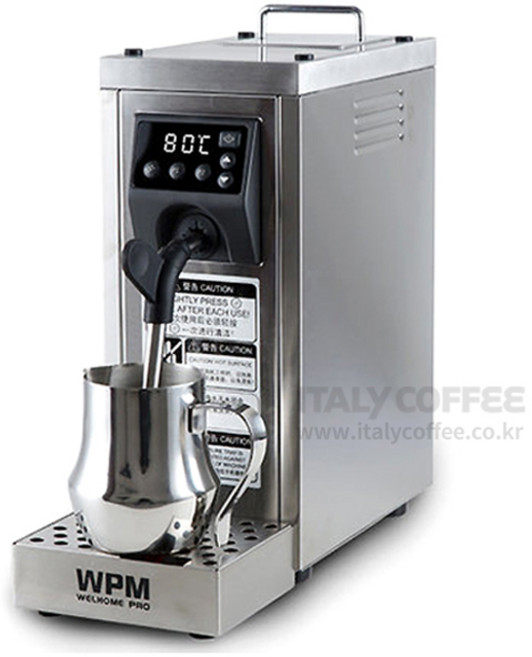 WPM 웰홈 우유스팀기 MS-130T(정식수입품) 온도조절가능 자동 우유스티머(스팀피쳐 포함) 1년이내무상AS