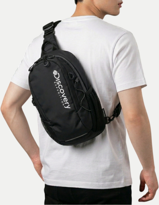 디스커버리 슬링백 미니 크로스백 보조가방 힙색 남녀공용 가방