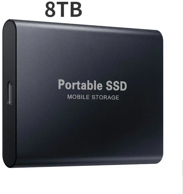 외장 SSD 1TB 2TB 고속 [노트북/데스크탑], 8TB 블랙