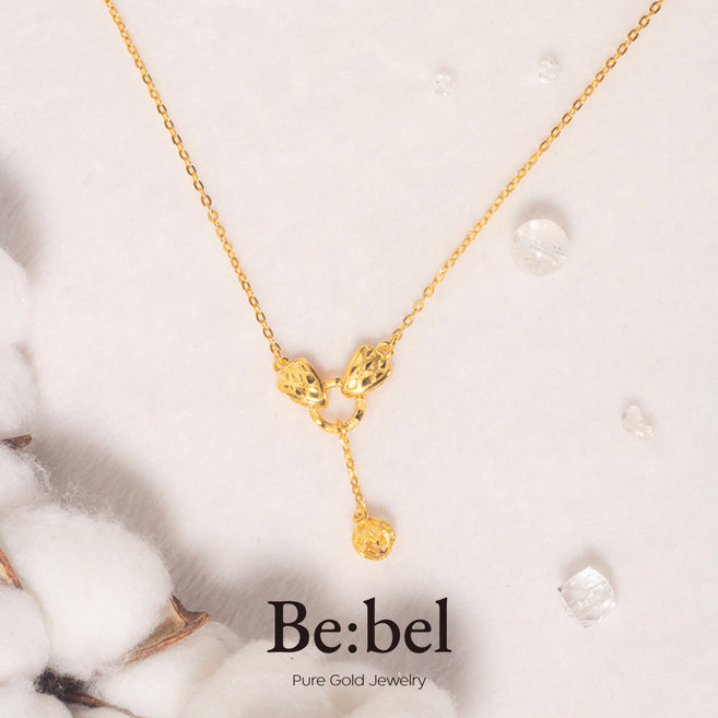 순금 11.25g(3돈 세돈) 볼 드롭 목걸이 24k 디자인