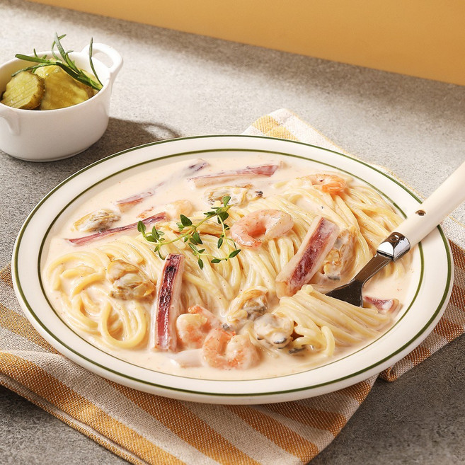 해물크림파스타 500g 고소하고 진한 크림 스파게티, 1개