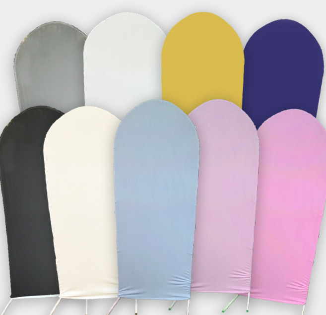 [파티붕붕]아치형 배경 원단 / 아치형 원단 커버 파티 포토월 포토존 데코 장식 용품, 옐로우