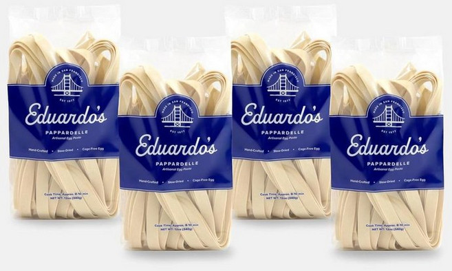 Eduardo's Pasta Co. 계란 파파르델레 파스타 4팩, 4개, 340g