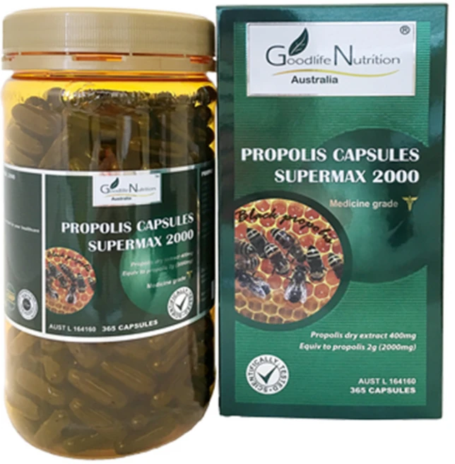 굿라이프 뉴트리션 호주 프로폴리스 2000mg 365캡슐 x 2개 항산화 면역력 호주건강식품, 365정 - 쿠팡