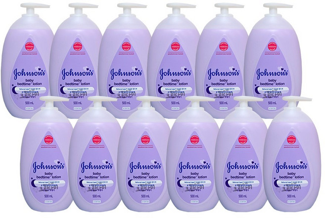 존슨즈 베이비 로션 베드타임, 500ml, 12개