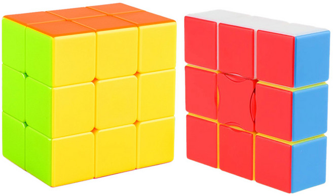 133 + 233 큐브 세트 스티커리스 cube 퍼즐 두뇌 지능 개발 아이큐 발달 키덜트 매직 큐빙 사각 루빅스 에디슨 루빅 클래식 놀이 장난감 선물, R99779A(133+233, 1세트, 1세트