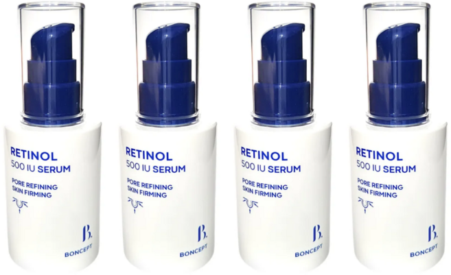 본셉 레티놀 500 IU 세럼 (코즈멧 압축 마스크팩 증), 4개, 30ml