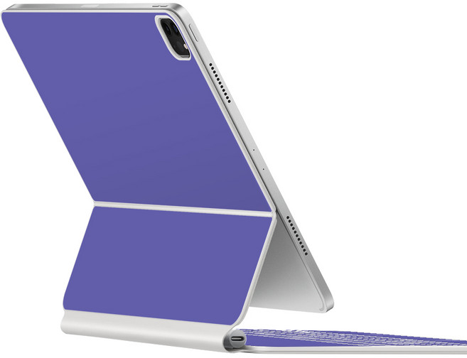 알럽스킨 아이패드 프로 6세대 5세대 4세대 3세대 호환 12.9인치 매직키보드 스킨 보호필름, 퍼플