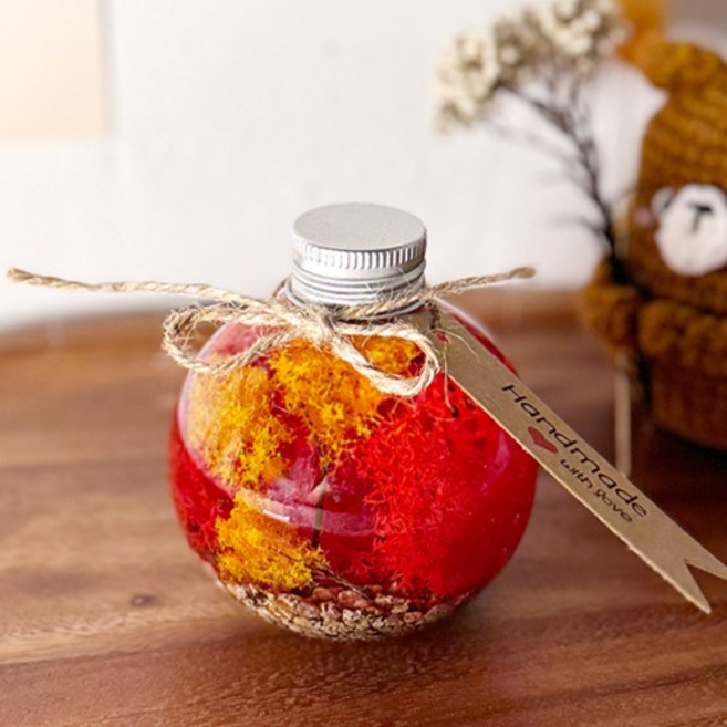 프리저브드 플라워 수국 하바리움 만들기 세트 키트 DIY 보존화, 단풍 가로수길 하바리움