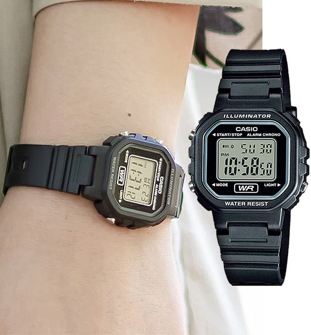 백화점AS가능 카시오 학생 스퀘어 사각 전자시계 LA-20 지코스모제품