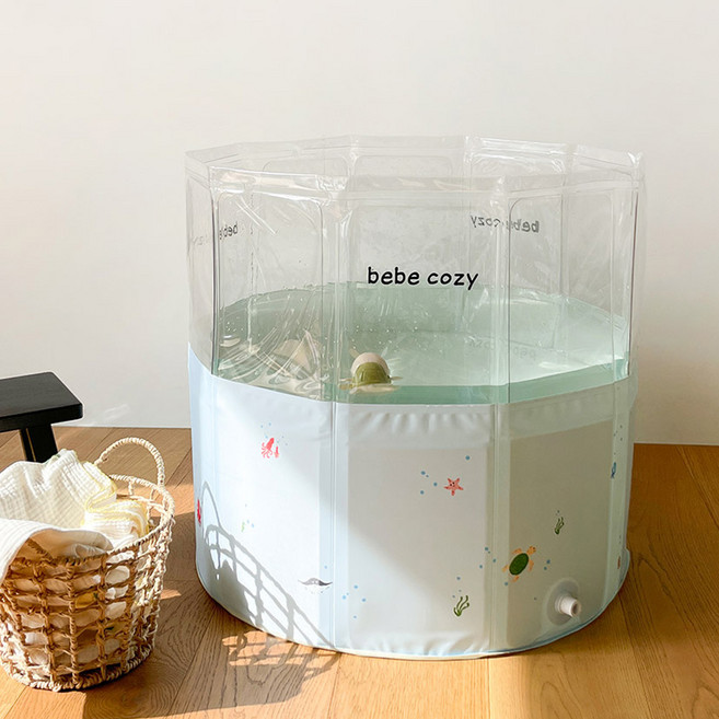 베베코지 신생아 아기 수영장 접이식 물놀이 볼풀장 플레이매트 베이비 수영장, 1개