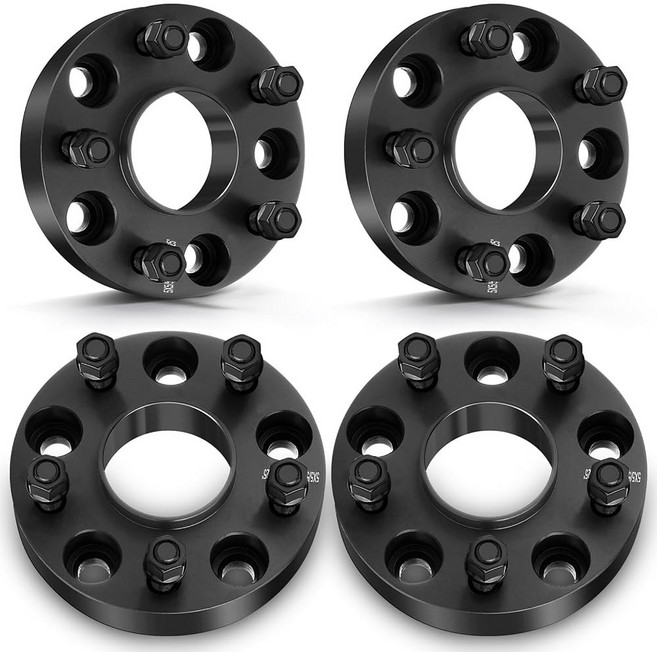 ECCPP 4PCS 5 러그 허브센트릭 휠 스페이서 1.25인치 5x5 ~ 5x5 5x127mm 지프 랭글러(JK) 06-10 지프 그랜드 체로키 06-10 지프 커맨더 06, 1.25 inch