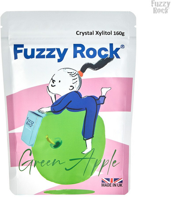 퍼지락 무설탕 자일리톨 캔디 대용량 에코패키지 그린애플, 1개, 160g