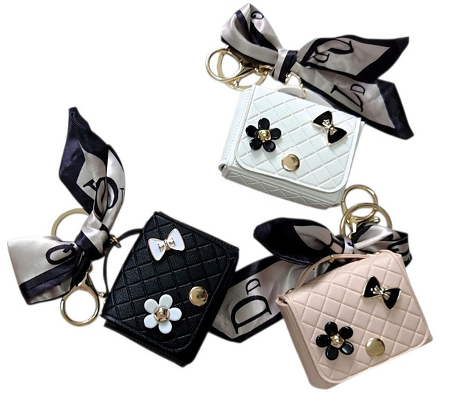 명품 고급 PU 미니백 키링 동전지갑 키링 에어팟케이스 키링 키홀더 열쇠고리 knh