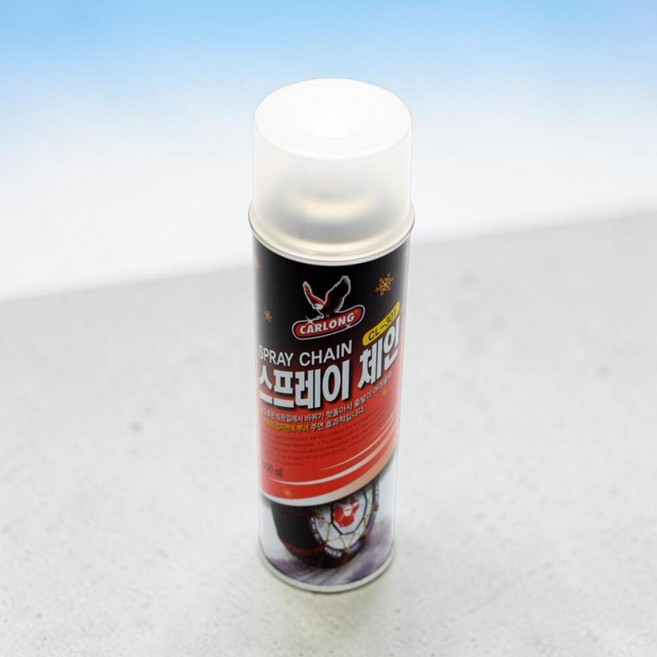 550ml 타이어 스프레이 체인 자동차 오토바이 자전거 스노우체인 스프레이, 1개