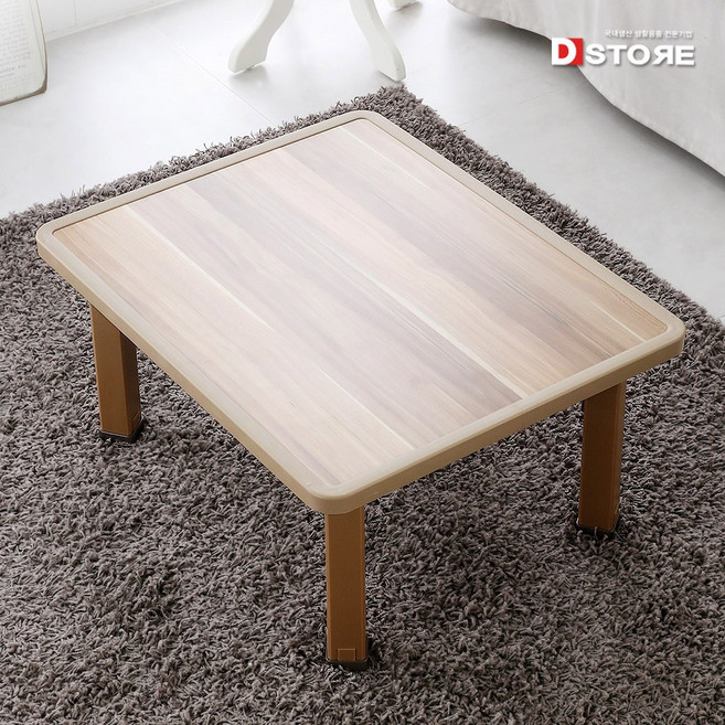 튼튼 접이식 테이블 밥상 몰딩 3호(600x480), 오크3호