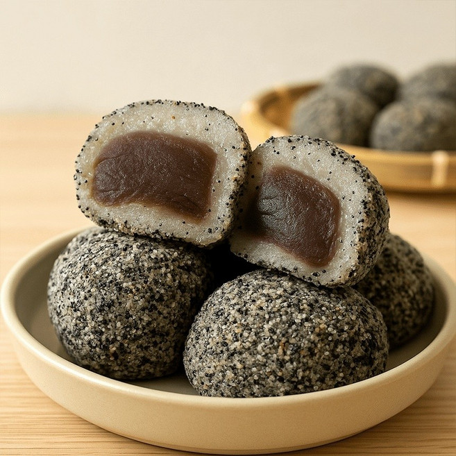 국산 흑임자 찹쌀떡 50g 15개입