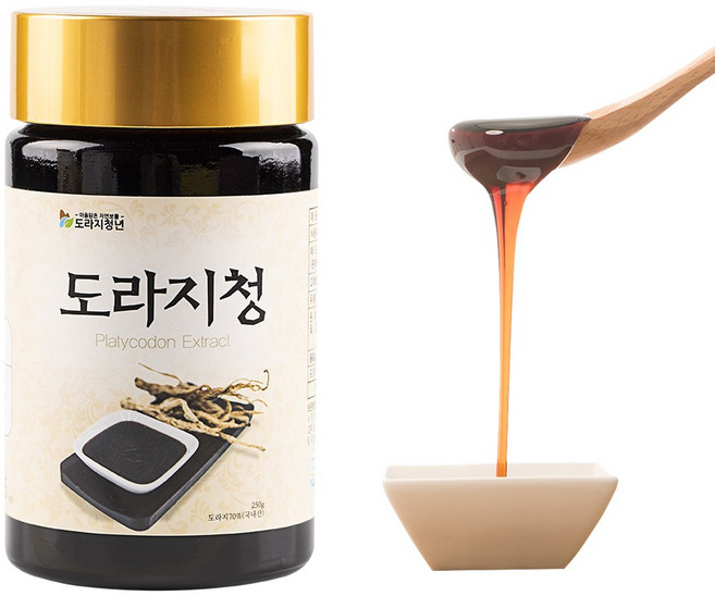 3년근 국산 무주 약도라지 배도라지청 250g 봄 환절기, 250ml
