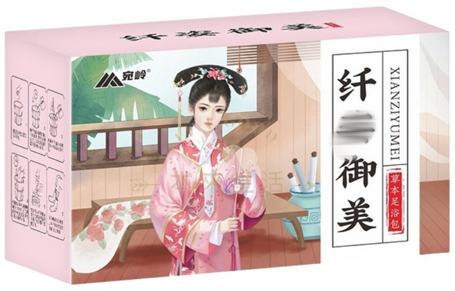 宛岭 纖姿御美 女性草本足浴包 30包入, 1箱