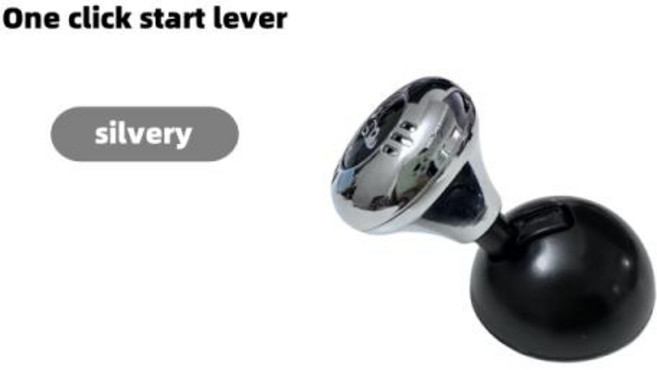 자동차용 고급 금속 푸시 투 스타트 단추 커버 엔진 시동/정지 조이스틱 장식 액세서리용 볼바 스타터, 04 은 * 한개옵션1, 기타