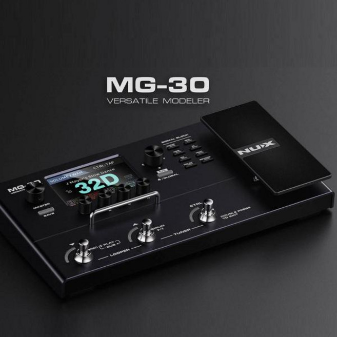 NUX 영어 버전 기타베이스 루프 녹음 사운드 카드에 대한 DME 디지털 멀티 이펙터, MG-30 UK Plug, 1개