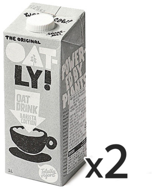 오틀리 오트 드링크 바리스타 에디션 귀리음료, 1L, 2개