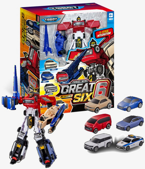 영실업 미니 또봇 그레이트 식스, 미니 또봇 그레이트식스, 1개, 단품