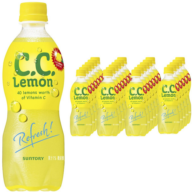 SunTORY 三得利 C.C. Lemon, 24瓶, 500ml