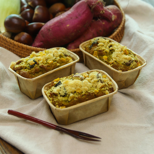 [포포브레드] 파운드 3종 / 쌀 디저트 글루텐프리 케이크 노밀가루 비건 베이커리, 단호한밤 파운드, 2개