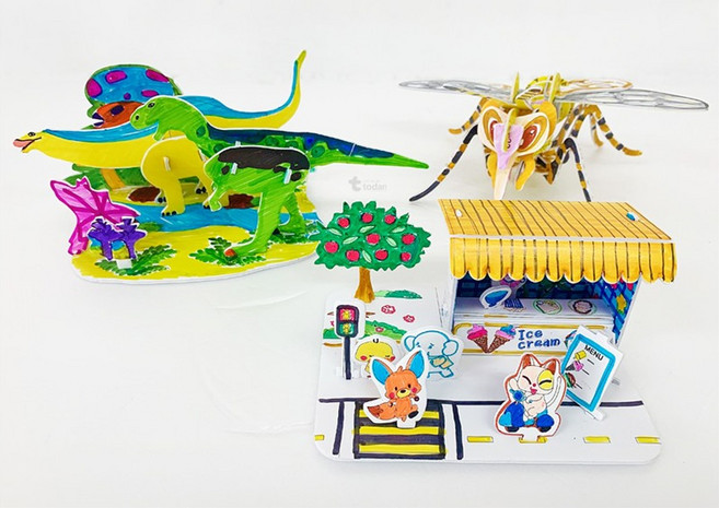 (TD) 3D 컬러링 퍼즐 DIY, 1개