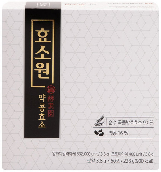 효소원 약콩효소 60포 장건강 현미 곡물 발효 소화 발효 건강식품, 60개, 3.8g