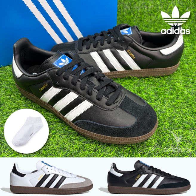 (매장정품) 아디다스 삼바 OG 운동화 남성 여성 스니커즈 신발 스포닉스 양말 세트