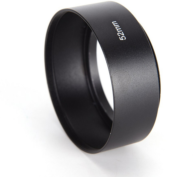 금속 카메라 렌즈 후드 캐논 니콘 50mm F1.8 도구 액세서리 52mm, 1개