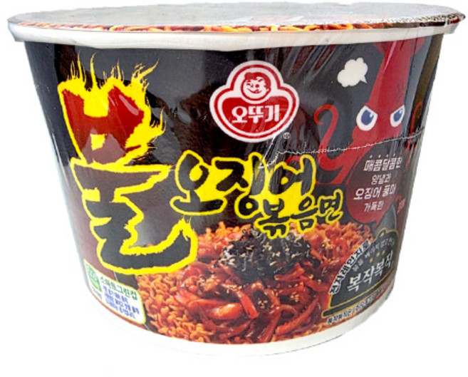 오뚜기 불오징어 볶음면 용기 110g, 6개