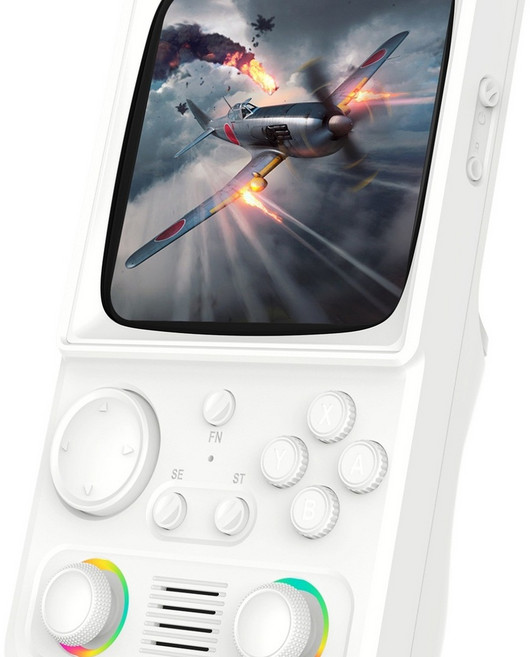 AISLPCR R36TMAX 掌上遊戲機 支援雙人聯機, 白色128G